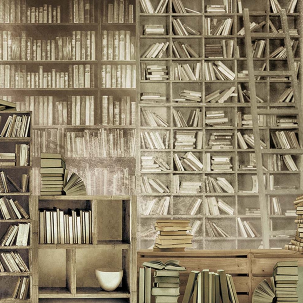 Tapeta-Skinwall-OLD-WORDS-147-z-kolekcji-New-Designs-2021-Arts-in-the-Past-1 Tapeta Skinwall OLD WORDS 147 z kolekcji New Designs 2021 Arts in the Past motywy: litery, kolory: brązowy, żółty, beżowy - wariant 1