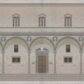 Tapeta Skinwall OSPEDALE DEGLI INNOCENTI PALACE 724 z kolekcji Suite Collection motywy: miasta mapy, kolory: beżowy, szary, brązowy - wariant 1