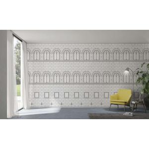 Tapeta Skinwall PALAZZO STROZZI PALACE 726 z kolekcji Suite Collection motywy: miasta mapy, kolory: biały, szary, grafitowy