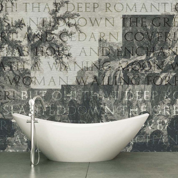 Tapeta-Skinwall-PIRANESI-510-z-kolekcji-Arts-in-the-Past Tapeta Skinwall PIRANESI 510 z kolekcji Arts in the Past motywy: litery, krajobraz, kolory: beżowy, szary, pomarańczowy, grafitowy, brązowy