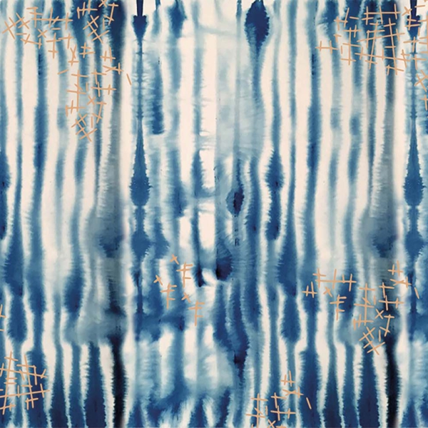 Tapeta-Skinwall-SHIBORI-772-z-kolekcji-New-Designs-2021-Suite-Collection-1 Tapeta Skinwall SHIBORI 772 z kolekcji New Designs 2021 Suite Collection motywy: paski, woda fale, abstrakcja, kolory: biały, niebieski, żółty, beżowy, granatowy - wariant 1