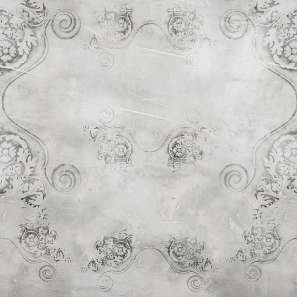 Tapeta-Skinwall-STUCK-IN-THE-PAST-23-z-kolekcji-Unconventional-Surfaces-1 Tapeta Skinwall STUCK IN THE PAST 23 z kolekcji Unconventional Surfaces motywy: ornamenty, efekt postarzenia, kolory: biały, szary - wariant 1