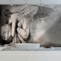Tapeta Skinwall SWEET ANGEL 79 z kolekcji Arts in the Past motywy: słynne obrazy, portret, kolory: biały, beżowy, brązowy, szary