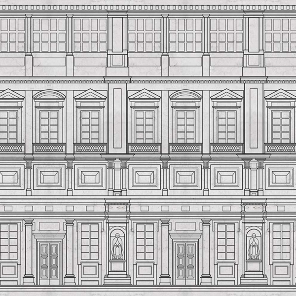 Tapeta-Skinwall-UFFIZI-PALACE-723--z-kolekcji-Suite-Collection-1 Tapeta Skinwall UFFIZI PALACE 723 z kolekcji Suite Collection motywy: miasta mapy, kolory: beżowy, szary, brązowy - wariant 1