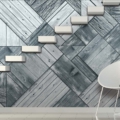 Tapeta Skinwall WOODY 03 z kolekcji Unconventional Surfaces motywy: drewno deska, kolory: beżowy, brązowy, szary, zółty
