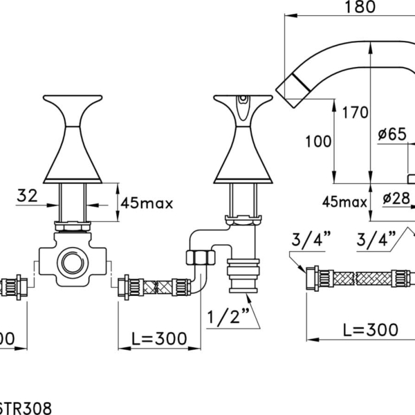 Stella-130-3256TR308-rys-techniczny Stella 130 3256TR308 rys techniczny