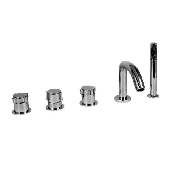Stella-Aster-3256TR-308-Bateria-wannowo-prysznicowa-z-dwoma-uchwytami-przelacznikiem-sluchawka-prysznicowa Stella kolekcjaAster 3256TR-308 Bateria wannowo-prysznicowa z dwoma uchwytami przełącznikiem słuchawką prysznicową i chowanym wężem prysznicowym o długości 200 cm- Bateria przeznaczona do montażu na wannie lub blacie-