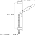 Stella Bamboo 302 rys techniczny