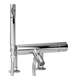 Stella kolekcjaBamboo 3267RG306 Bateria wannowo prysznicowa natynkowa ze słuchawką prysznicową i wbudowanym uchwytem na słuchawkę z przyłączami do montażu na wannie-