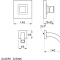 Stella Bamboo Quadro 3250MC PV rys techniczny