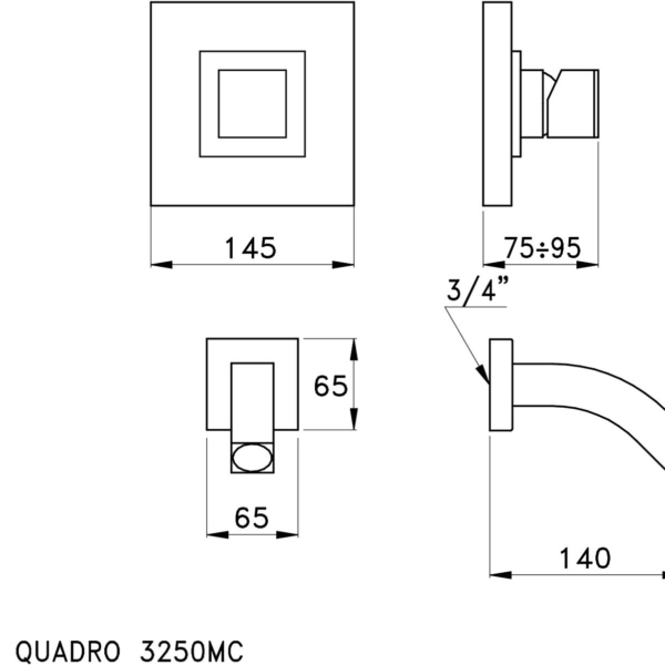 Stella-Bamboo-Quadro-3250MC-PV-rys-techniczny Stella Bamboo Quadro 3250MC PV rys techniczny