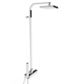 Stella kolekcjaBamboo Quadro 3283-420-306-200 Natynkowa bateria prysznicowa ścienna z zewnętrznym przyłączem deszczownicy - rurą natynkową i deszczownicą o średnicy 200 mm-