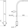 Stella Bamboo Quadro 420A rys techniczny