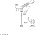 Stella Italica 305 rys techniczny