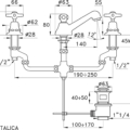 Stella Italica 3224P rys techniczny
