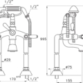 Stella Italica Leve 3274CL306 rys techniczny
