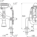 Stella Italica Leve 3274RG306 rys techniczny