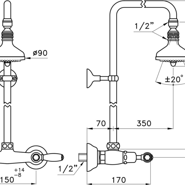 Stella-Italica-Leve-3283-301-314A-90-rys-techniczny Stella Italica Leve 3283 301 314A 90 rys techniczny