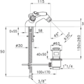 Stella Italica Leve 3604 rys techniczny