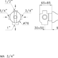 Stella Roma 0 150TQ rys techniczny