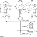 Stella Roma 3224P rys techniczny