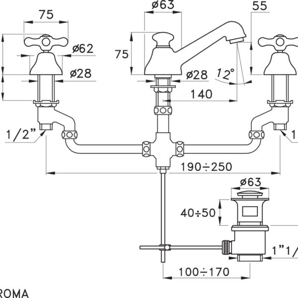 Stella-Roma-3224P-rys-techniczny Stella Roma 3224P rys techniczny