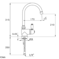 Stella Roma 3230MC rys techniczny