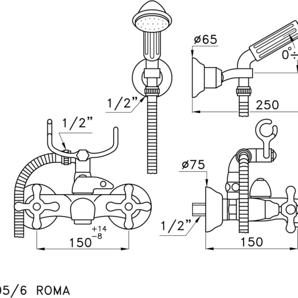 Stella-Roma-3267-305-6-rys-techniczny Stella Roma 3267 305 6 rys techniczny