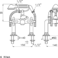 Stella Roma 3267RG306 rys techniczny