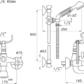 Stella Roma 3274 302 6 rys techniczny