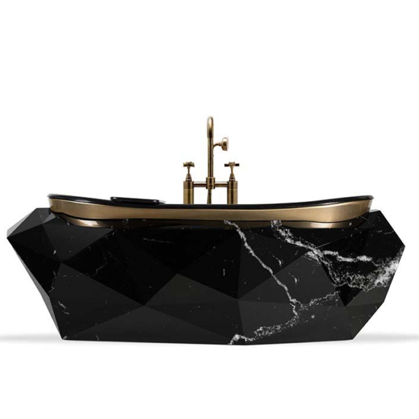 Maison-Valentina-DIAMOND-FAUX-MARBLE-wanna-wolnostojaca-wlokno-szklane-kolor-bialy-czarny-10 DIAMOND FAUX MARBLE wanna wolnostojąca włókno szklane kolor biały, czarny,