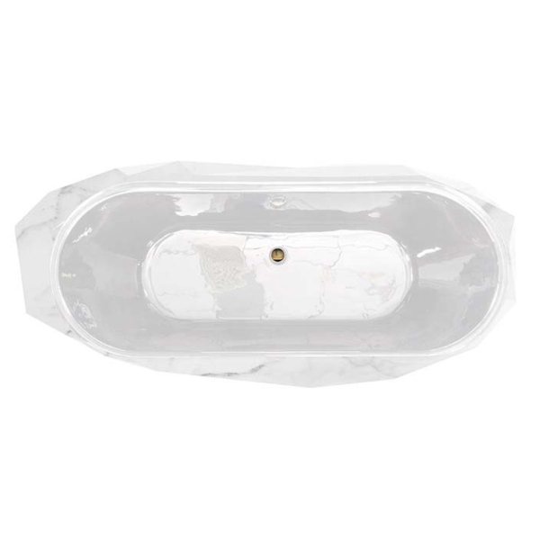 Maison-Valentina-DIAMOND-FAUX-MARBLE-wanna-wolnostojaca-wlokno-szklane-kolor-bialy-czarny-7 DIAMOND FAUX MARBLE wanna wolnostojąca włókno szklane kolor biały, czarny,
