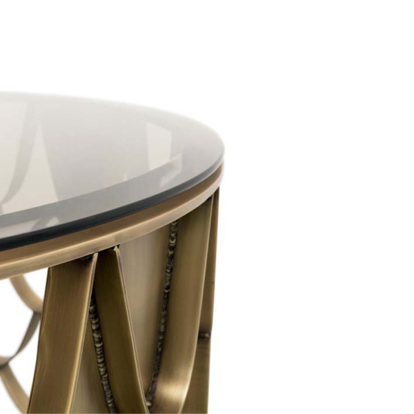 Maison-Valentina-KOI-Stolik-oryginalny-design-szczotkowany-mosiadz-marmur-kolor-mosiezny-zloty-zielony-czarny-4 KOI Stolik oryginalny design szczotkowany mosiądz, marmur kolor mosiężny, złoty, zielony, czarny