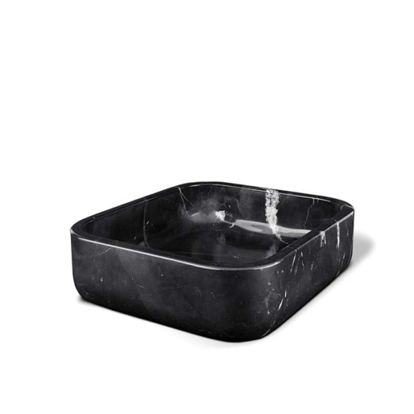 Maison-Valentina-KOI-Umywalka-nablatowa-kwadratowa-Marmur-kolor-czarny-2 KOI Umywalka nablatowa kwadratowa marmur kolor czarny,