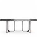 Praddy BAMBOO I NT043 to stół do jadalni w wykończeniu drewno-mdf lakier czarny, złoto stal nierdzewna, Nero Marquina, drewno-mdf lakier biały,. Praddy to portugalski producent wysokiej jakości mebli. Firma powstała w regionie słynącym z wielowielkowej tradycji rzemieślicznej produkcji mebli. Niezwykła dbałość o szczegóły, wysoka jakość ręcznie wytwarzanych mebli i materiałów, z których powstają oraz nowoczesny desgin to coś co wyróżnia markę Praddy na tle innych światowych producentów branży.