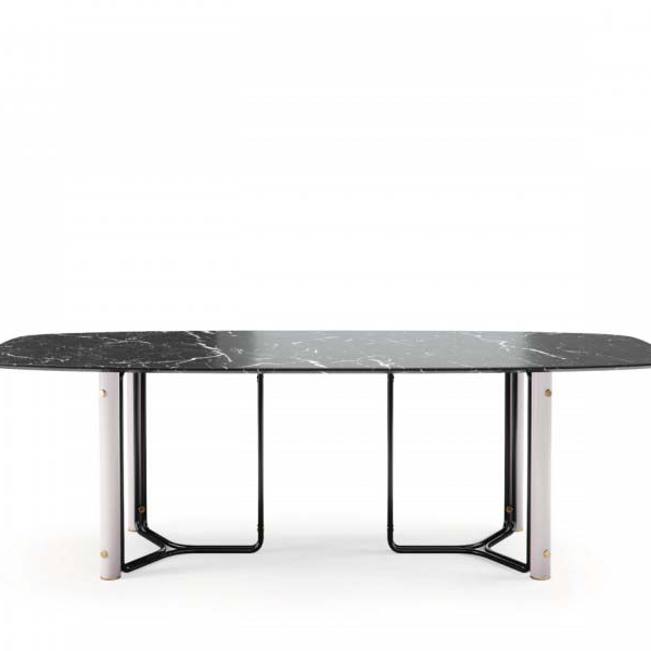 Praddy-BAMBOO-I-NT043-stol-do-jadalni-lakier-czarny-zloto-stal-nierdzewna-Nero-Marquina-bialy-2 Praddy BAMBOO I NT043 to stół do jadalni w wykończeniu drewno-mdf lakier czarny, złoto stal nierdzewna, Nero Marquina, drewno-mdf lakier biały,. Praddy to portugalski producent wysokiej jakości mebli. Firma powstała w regionie słynącym z wielowielkowej tradycji rzemieślicznej produkcji mebli. Niezwykła dbałość o szczegóły, wysoka jakość ręcznie wytwarzanych mebli i materiałów, z których powstają oraz nowoczesny desgin to coś co wyróżnia markę Praddy na tle innych światowych producentów branży.