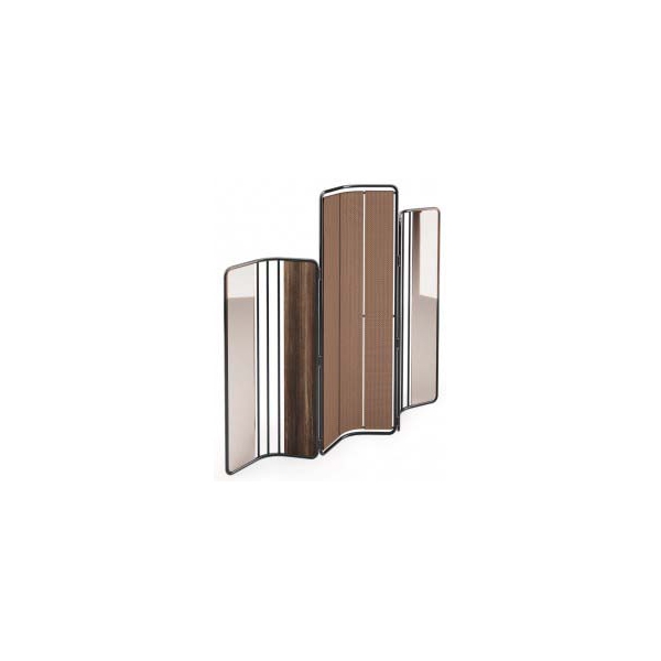 Praddy-BAMBOO-NT080-parawan-lakier-czarny-szklo-tkanina-VENEZA-Eukaliptus-wedzony-3 Praddy BAMBOO NT080 to parawan w wykończeniu drewno-mdf lakier czarny, szkło, tkanina VENEZA, Eukaliptus wędzony,. Praddy to portugalski producent wysokiej jakości mebli. Firma powstała w regionie słynącym z wielowielkowej tradycji rzemieślicznej produkcji mebli. Niezwykła dbałość o szczegóły, wysoka jakość ręcznie wytwarzanych mebli i materiałów, z których powstają oraz nowoczesny desgin to coś co wyróżnia markę Praddy na tle innych światowych producentów branży.