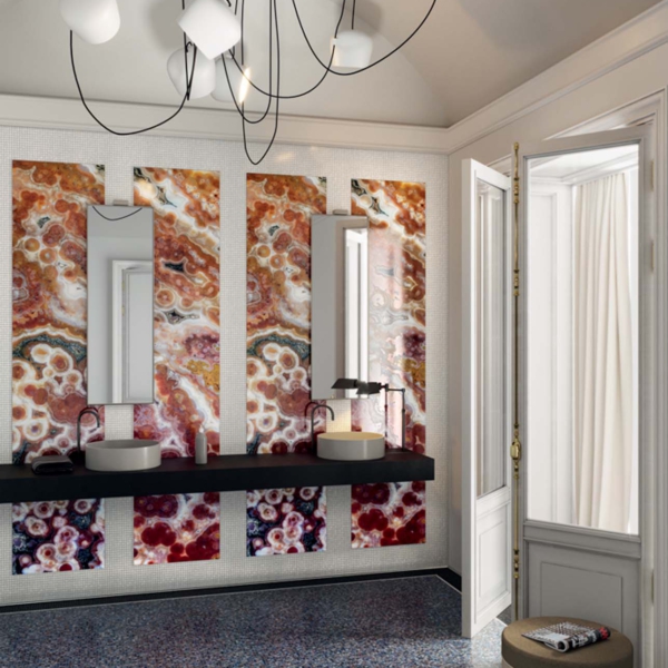 Sicis-Vetrite-Gem-Glass-Punctum-wielkoformatowy-panel-szklany-kamienie-szlachetne-120x280-cm-brazowy-bezowy-bialy-grafitowy-szary-3 Sicis Vetrite z kolekcji Gem Glass model Punctum to wielkoformatowy panel szklany kamienie szlachetne o wymiarach 120x280 cm. Kolory tego modelu to: brążowy, beżowy, biały, grafitowy, szary, a możliwe wykończenia powierzchni: Chrome, Opalescent, Satin.