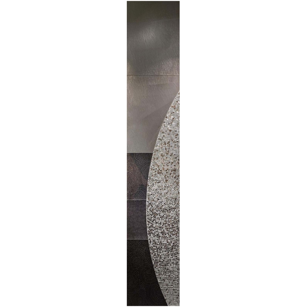 Sicis-Vetrite-Vetrite-Art-Saturno-Contro-Silver-wielkoformatowy-panel-szklany-brazowy-srebrny-szary-8 Sicis Vetrite z kolekcji Vetrite Art model Saturno Contro Silver to wielkoformatowy panel szklany o wymiarach 120x350 cm, 60x350 cm, 90x350 cm, 60x350 cm. Kolory tego modelu to: brązowy, srebrny, szary, a możliwe wykończenia powierzchni: Satin.