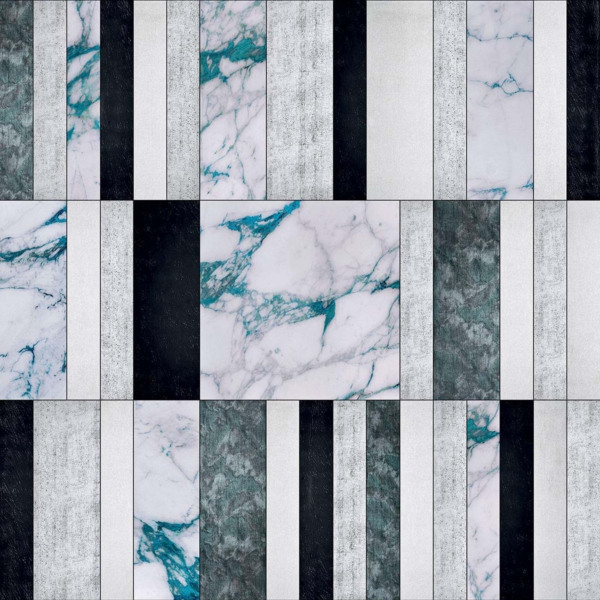 Sicis-Vetrite-Vetrite-Decorativa-Diaclasi-Electric-Turchese-wielkoformatowy-panel-szklany-bialy-niebieski-szary-czarny-1 Sicis Vetrite z kolekcji Vetrite Decorativa model Diaclasi Electric Turchese to wielkoformatowy panel szklany o wymiarach 178x297 cm. Kolory tego modelu to: biały, niebieski, szary, czarny, a możliwe wykończenia powierzchni: Satin.
