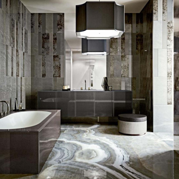 Sicis-Vetrite-Vetrite-Decorativa-Diaclasi-Fume-wielkoformatowy-panel-szklany-bezowy-brazowy-szary-grafitowy-2 Sicis Vetrite z kolekcji Vetrite Decorativa model Diaclasi Fumé to wielkoformatowy panel szklany o wymiarach 178x297 cm. Kolory tego modelu to: beżowy, brązowy, szary, grafitowy, a możliwe wykończenia powierzchni: Satin.