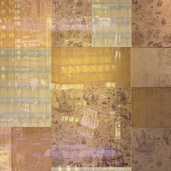 Sicis-Vetrite-Vetrite-Decorativa-Sipan-Gold-wielkoformatowy-panel-szklany-brazowy-pomaranczowy-bezowy-zolty-zloty-3 Sicis Vetrite z kolekcji Vetrite Decorativa model Sipàn Gold to wielkoformatowy panel szklany o wymiarach 178,1x237,5 cm. Kolory tego modelu to: brązowy, pomarańczowy, beżowy, żółty, złoty, a możliwe wykończenia powierzchni: Satin.