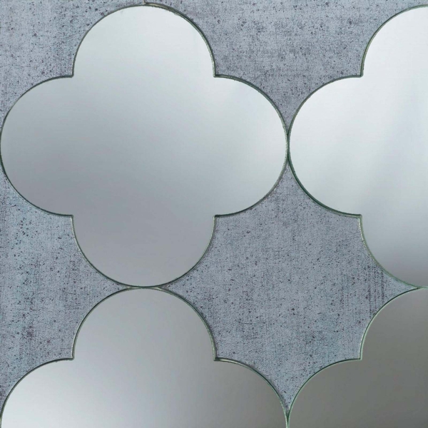 Sicis Vetrite z kolekcji Vetrite Decorativa model Vetrite 1 Pergamino Grey to wielkoformatowy panel szklany o wymiarach 30x30 cm. Kolory tego modelu to: szary, niebieski, a możliwe wykończenia powierzchni: Satin.