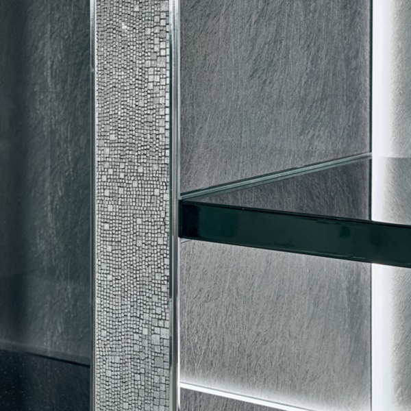 Sicis-Vetrite-Vetrite-Feather-Grey-wielkoformatowy-panel-szklany-120x280-cm-szary-5 Sicis Vetrite z kolekcji Vetrite model Feather Grey to wielkoformatowy panel szklany o wymiarach 120x280 cm. Kolory tego modelu to: szary, a możliwe wykończenia powierzchni: Satin.