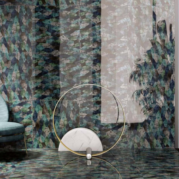 Sicis-Vetrite-Vetrite-Tile-Geometric-Study-01-wielkoformatowy-panel-szklany-morski-niebieski-szary-bezowy-grafitowy-2 Sicis Vetrite z kolekcji Vetrite Tile model Geometric Study 01 to wielkoformatowy panel szklany o wymiarach 59,3x59,3 cm. Kolory tego modelu to: morski, niebieski, szary, beżowy, grafitowy, a możliwe wykończenia powierzchni: Satin.