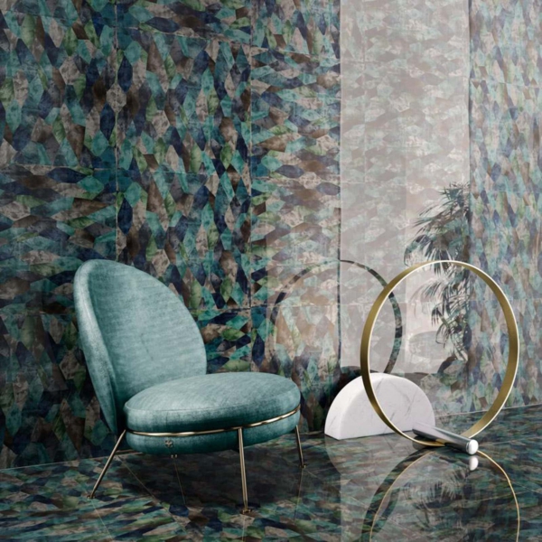 Sicis-Vetrite-Vetrite-Tile-Geometric-Study-01-wielkoformatowy-panel-szklany-morski-niebieski-szary-bezowy-grafitowy-3 Sicis Vetrite z kolekcji Vetrite Tile model Geometric Study 01 to wielkoformatowy panel szklany o wymiarach 59,3x59,3 cm. Kolory tego modelu to: morski, niebieski, szary, beżowy, grafitowy, a możliwe wykończenia powierzchni: Satin.