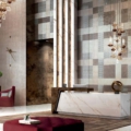Sicis Vetrite z kolekcji Vetrite Tile model Suede Cream to wielkoformatowy panel szklany o wymiarach 59,3x59,3 cm, 29,6x89 cm, 29,6x59,3 cm, 19,7x59,3 cm, 29,6x29,6 cm, 9,8x19,7 cm. Kolory tego modelu to: beżowy, szary, żółty, a możliwe wykończenia powierzchni: Satin.