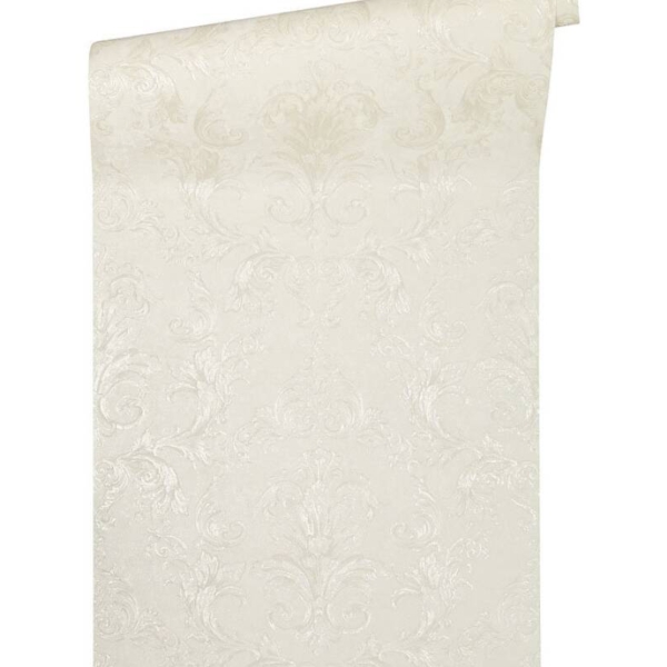 Versace-Home-Versace-2-962154-tapeta-ornamenty-Vintage-adamaszek-efekt-postarzenia-klasyczny-kolory-kremowy-metaliczny-2 Versace Home Versace 2962154 tapeta ornamenty Vintage adamaszek efekt postarzenia klasyczny kolory kremowy metaliczny - tapeta przeznaczona do pomieszczeń: przedpokój, salon, sypialnia.