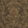Versace Home Versace 2962161 tapeta ornamenty Vintage adamaszek efekt postarzenia klasyczny kolory czarny brązowy metaliczny - tapeta przeznaczona do pomieszczeń: przedpokój, salon, sypialnia.