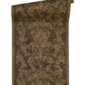 Versace Home Versace 2962161 tapeta ornamenty Vintage adamaszek efekt postarzenia klasyczny kolory czarny brązowy metaliczny - tapeta przeznaczona do pomieszczeń: przedpokój, salon, sypialnia.